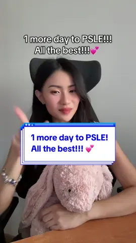 1 more day! All the best P6s! You guys got this!!! 💪🏼 I believe in youuu! Last few tips - don’t worry you have done all your revision! Content ain’t a problem  - do the paper PRUDENTLY  - do 2024 math paper 1 more time! #psle #p6 #onemoreday #allthebest 