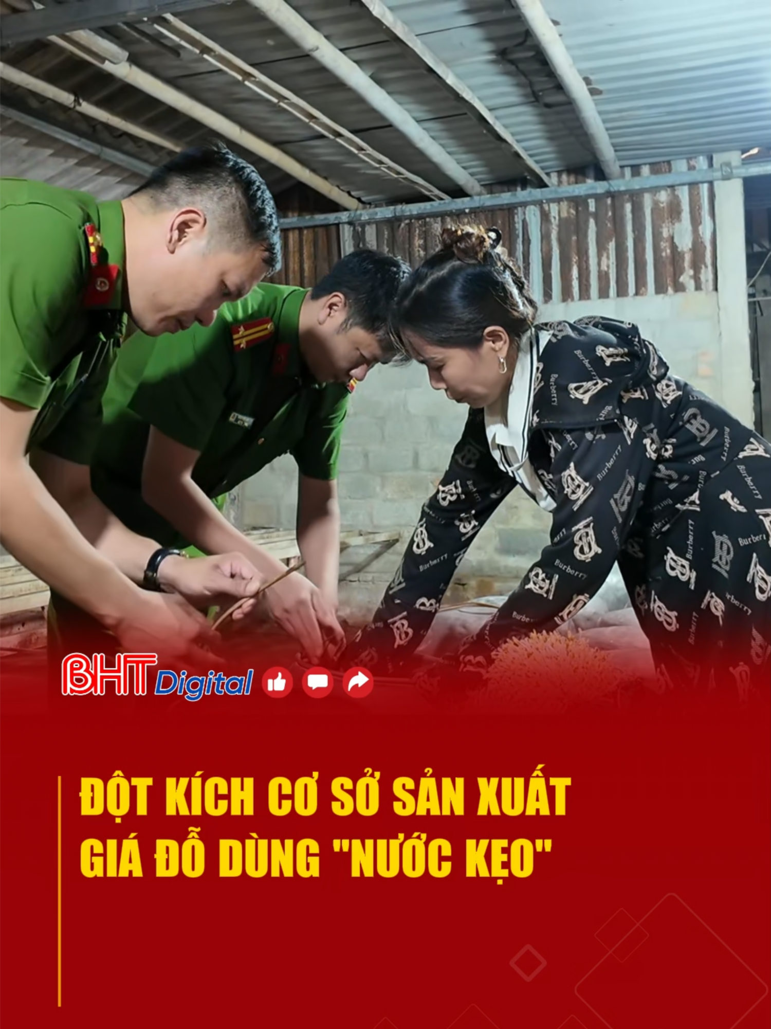 Đột kích cơ sở sản xuất giá đỗ dùng 