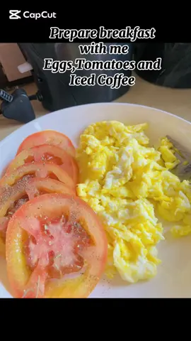 If you want breakfast idea,i hope this helps❤️🤭Eggs|Tomatoes|Iced Coffee ❤️❤️