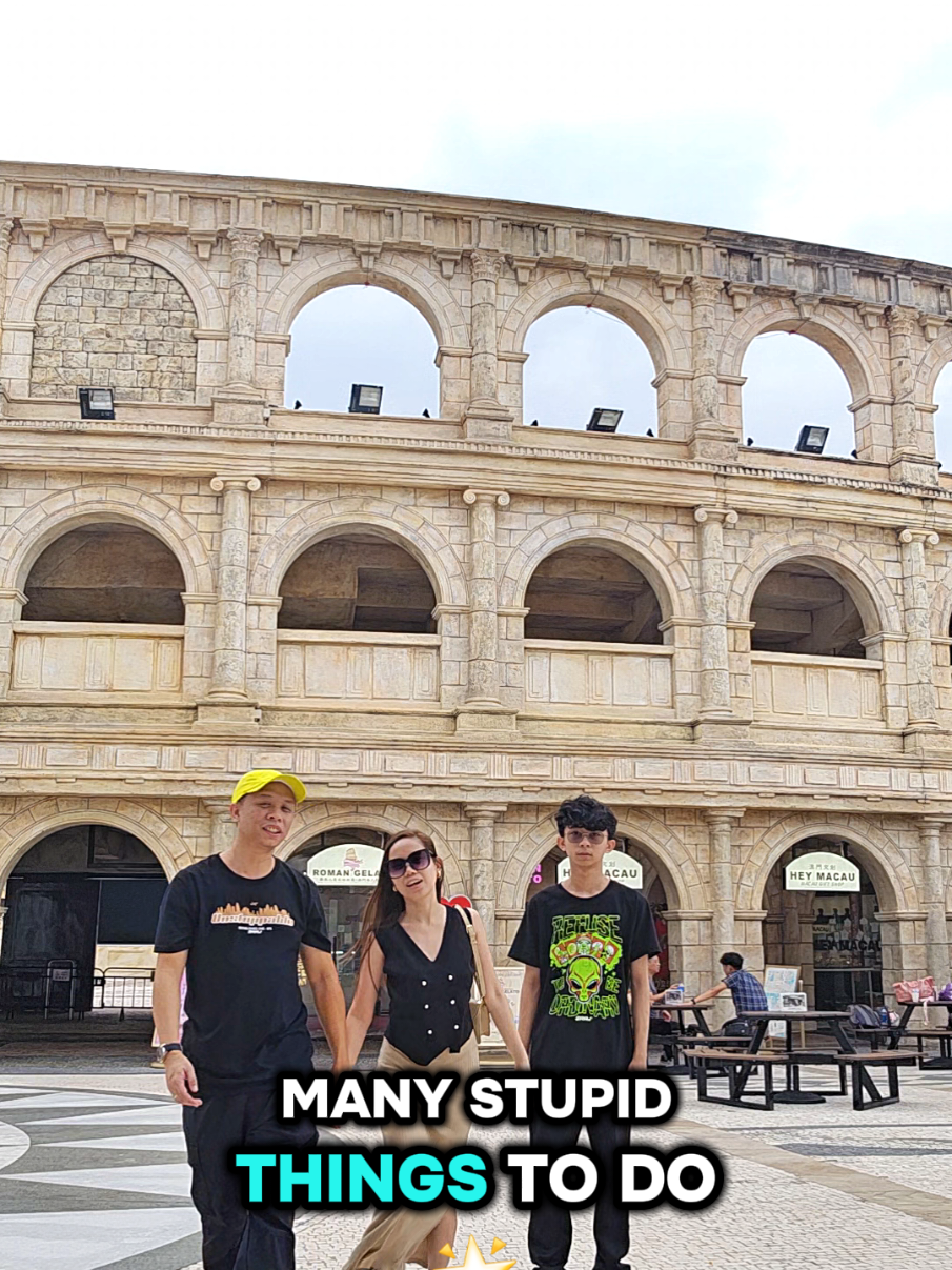 Roman Architecture in Macao 🇲🇴 #romanarchitectures  #fishermanwharf  #igspotsinmacao  #mgmmacau 