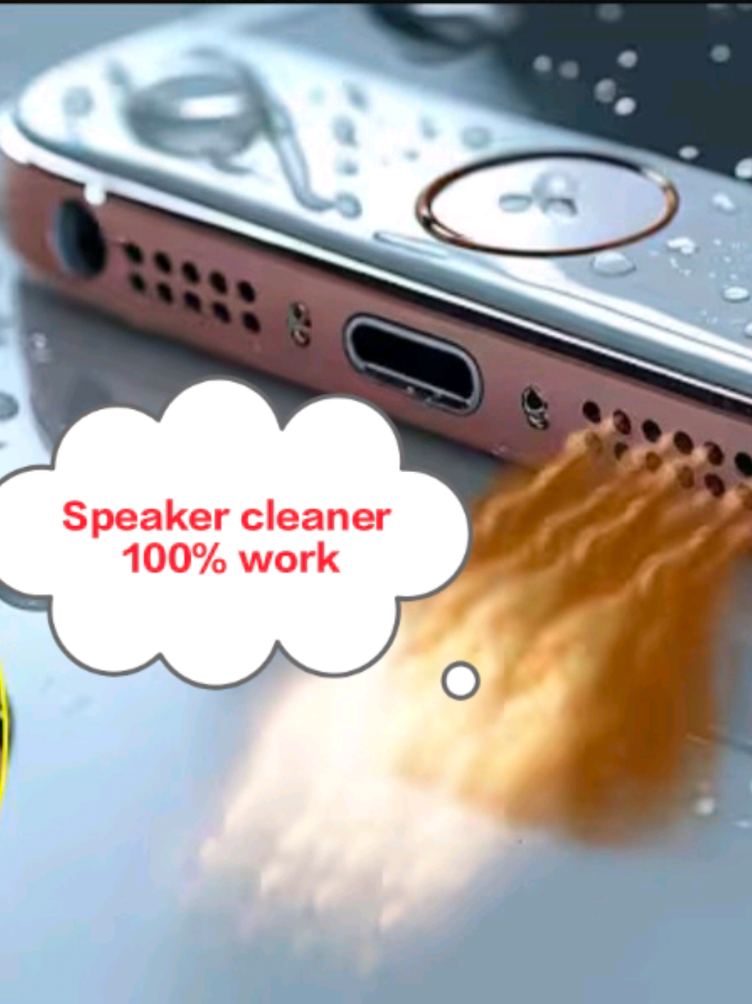 Speaker cleaner sounds ✅✅ 100% work Iphone  with any waterproof device  you can try also any android device 