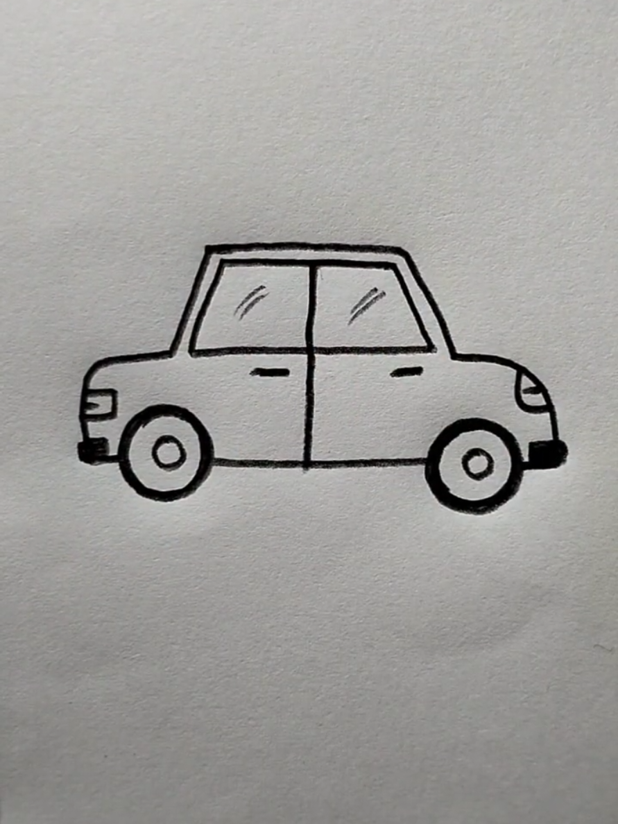How to draw car#drawing #Foryou #artistsoftiktok #arteducation #trending 