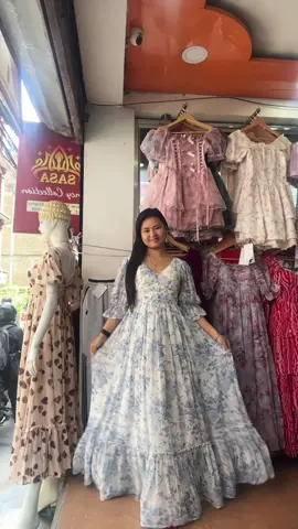 New arrival floral long one piece #sasafancycolletction #foryoupage #trending #goviral #foryou #unfreezemyacount #dmfororder❤️9808801628 #allovernepaldelivery 