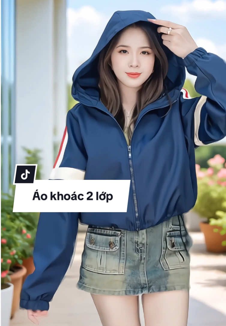 Áo gió nữ 2 lớp dù dày dặn phối màu trẻ trung #aokhoacgio #aokhoacnu #aokhoacxinh #aokhoacchongnang #xuhuong 