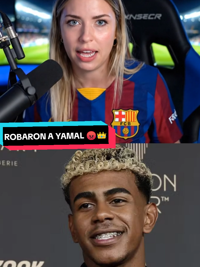 “LAMINE YAMAL ROBADO 😡 | EL BALÓN DE ORO ERA SUYO 👑⚽😡 #españa #lamineyamal #lamineyamal💎  #barcelona #futbol⚽️ 
