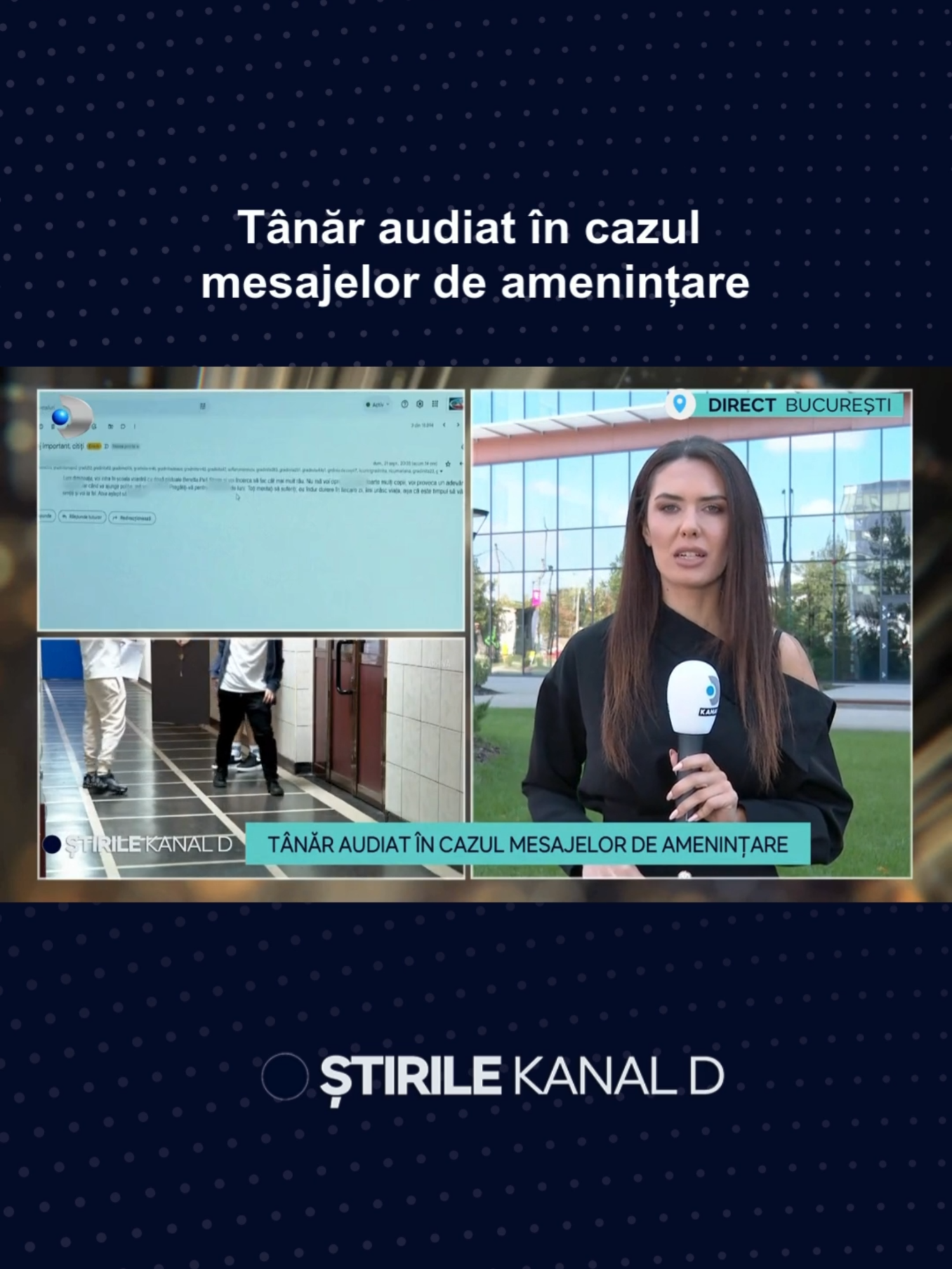 Se fac verificări în cazul mesajelor de amenințare trimise la școli și unități medicale din țară.  🔵 Un tânăr din Capitală a fost dus la audieri în acest caz.  #kanaldromania #stirilekanald #dailynewskanald #showbiz