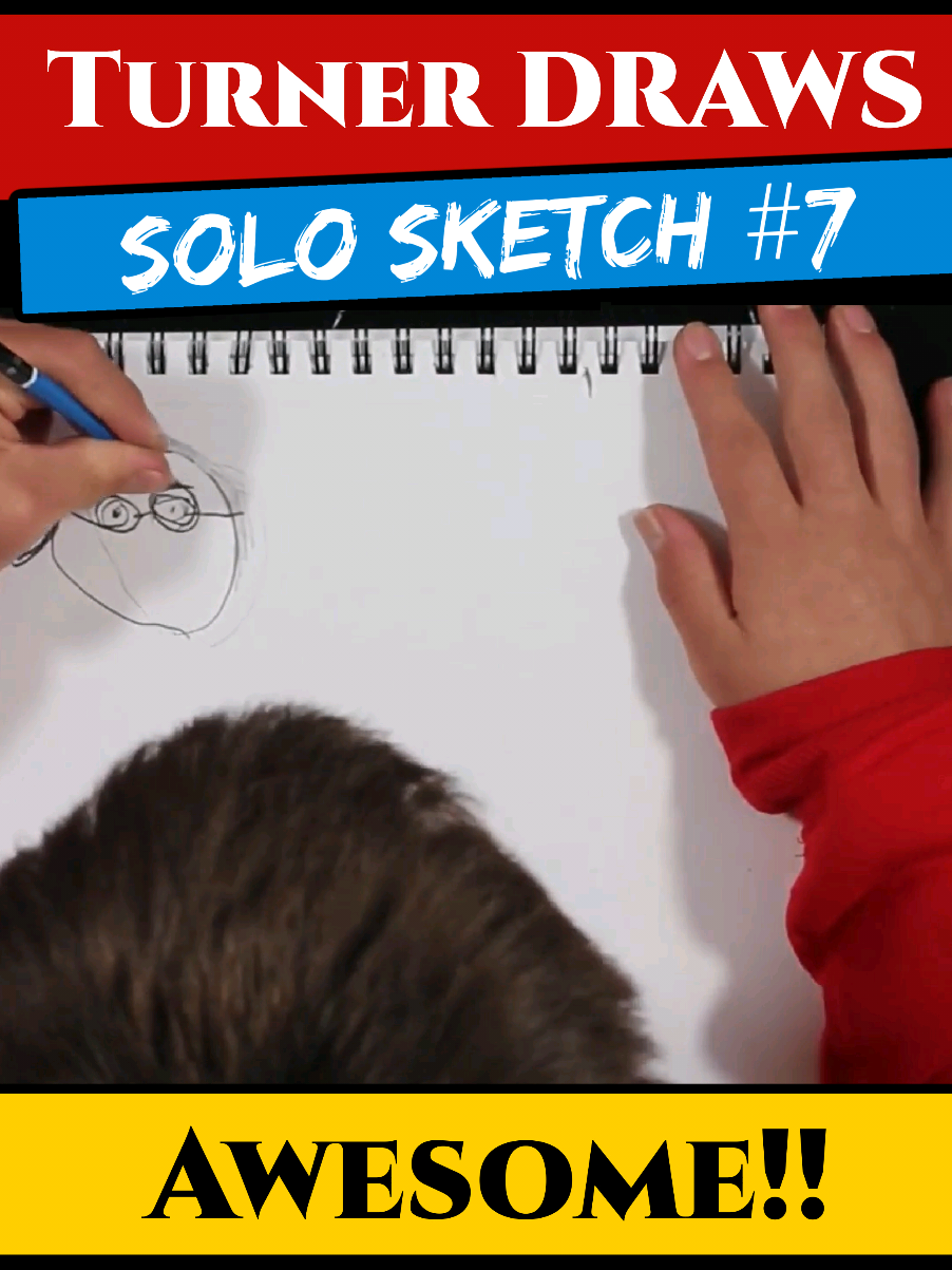Turner Solo Sketch #7! Welcome to another solo sketch by Turner! For this sketch he selected an image of myself with Nascar legend, Dale Earnhardt Jr. Why he selected this image? Who knows. But it's a tough image to draw. He did very well. Turner continues to grow and improve as an artist with each new sketch. His proportions are solid. He ability to copy body placement is also solid. His attention to details on the faces are improving. Great job, Turner! Feel free to drop your encouragement in the comment section. Thanks! #dailysketch #dailyart #practice ##believeinyourself 