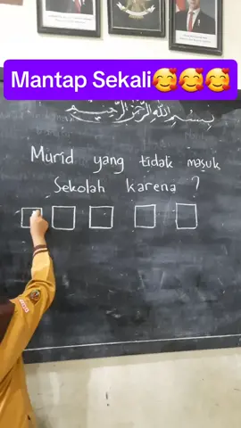 Mantap Sekali❤️❤️❤️ ➡️Murid yg tidak masuk sekolah, Apa ya...❓️❓️❓️❓️ #fyppppppppppppppppppppppp 