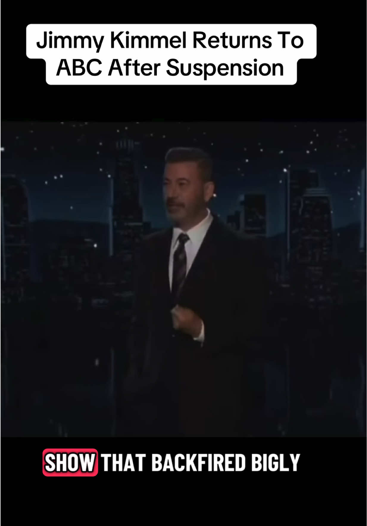 Jimmy Kimmel Returns To ABC After Suspension!  Top clips include him talking about not the importance of the show but importance for shows like his to exist, hitting Trump on the LIST, and Robert de NIRO making fun of RFK Trump for the Tylenol autism link. Reminder to boycott Sinclair and Nexstar media! #FYP #FDT #liberal #democrat #progressive
