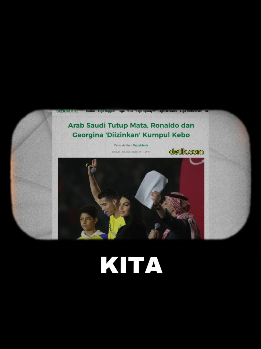 Cristiano Ronaldo di Arab #cristianoronaldo #arab #gurugembul 