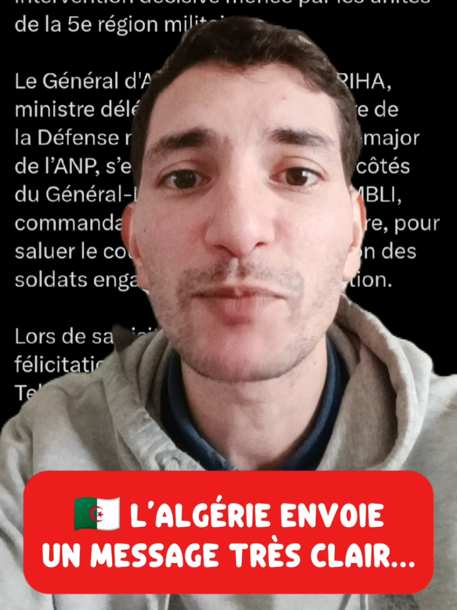 🇩🇿 Algérie : Opération décisive à Tébessa, message fort au pays ! 🇩🇿 À Tébessa, l’armée algérienne a mené une opération importante et récupéré plusieurs armes. Le général Chengriha s’est déplacé sur place, transmettant le soutien du président Tebboune aux soldats. 👉 Derrière cette scène : un message fort de stabilité et de vigilance. #algerie #algerie🇩🇿 #génietube 