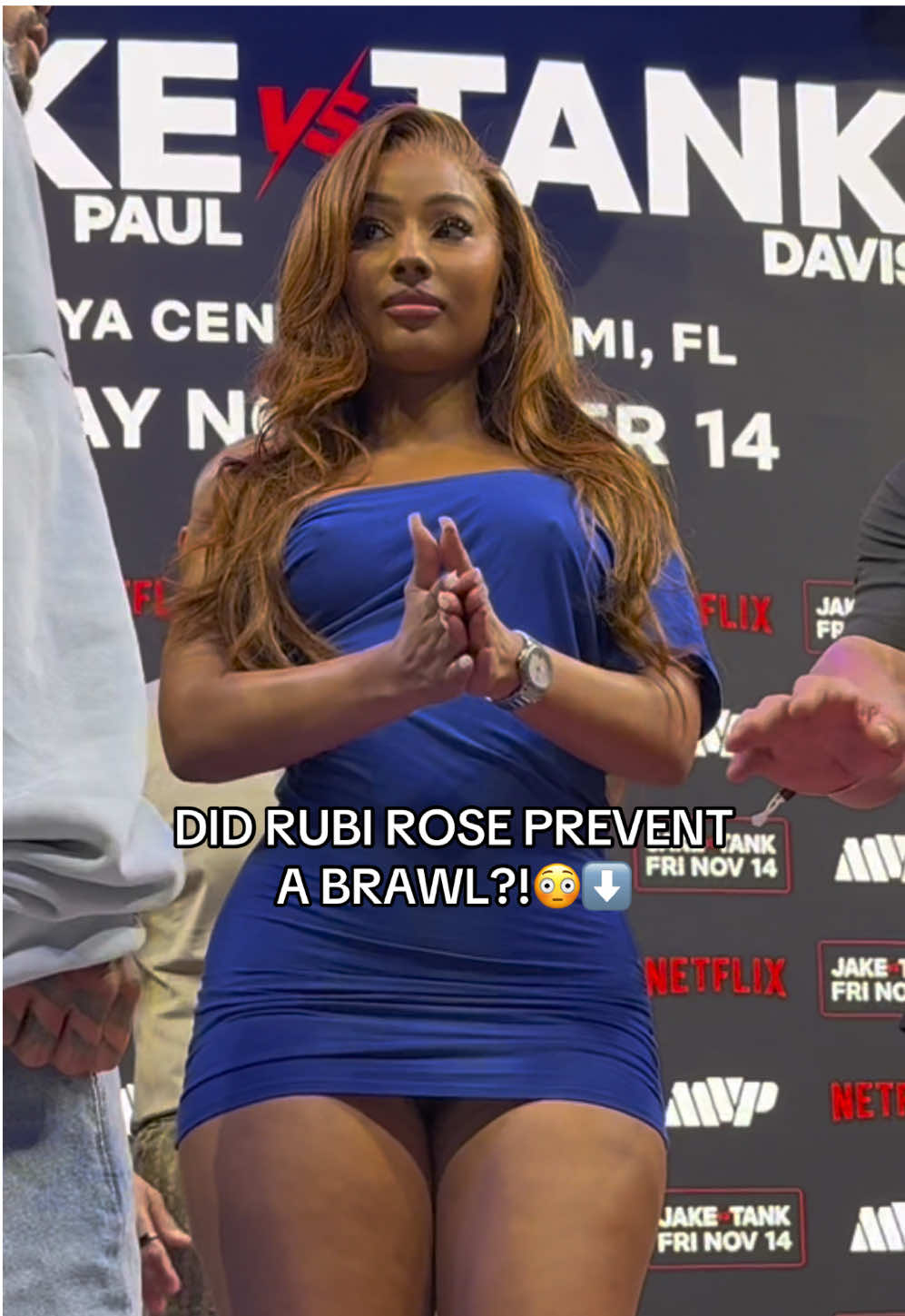 Did @RubiRose prevent a BRAWL?!😳⬇️ ——— Friday, November 14 LIVE on Netflix Kaseya Center - Miami, FL #JakeTank