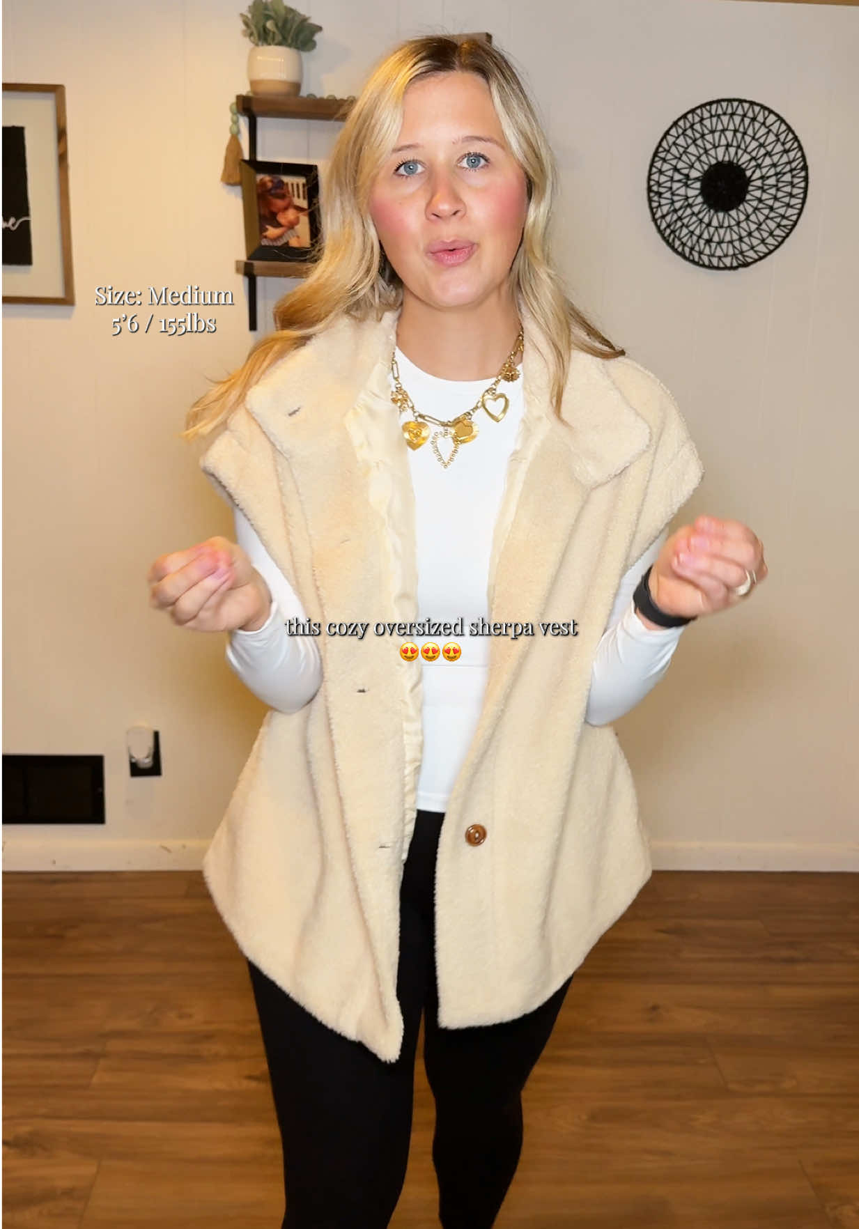 everything about this sherpa vest screams fall 😍🍂🤍 #sherpavest #vests #sherpa #oversized #falldealsforyou @Imily Bela 