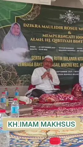 KH IMAM MAKHSUS keutamaan membaca shalawat 1x=600.000x
