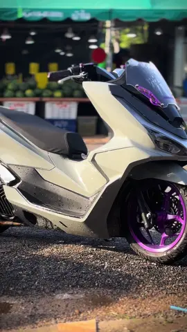 ไฟรุ้งต้องเข้าแล้ว #pcx160แต่งสวย #pcx2025 #เทาแลมโบ #อย่าปิดการมองเห็น 