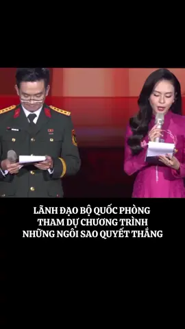 lãnh đạo Bộ Quốc Phòng tham dự chương trình những ngôi sao Quyết thắng. #quandoinhandanvietnam 