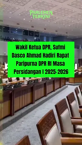 Wakil ketua DPR RI, Sufmi Dasco ahmad menghadiri rapat paripurna DPR RI masa persidangan I 2025-2026
