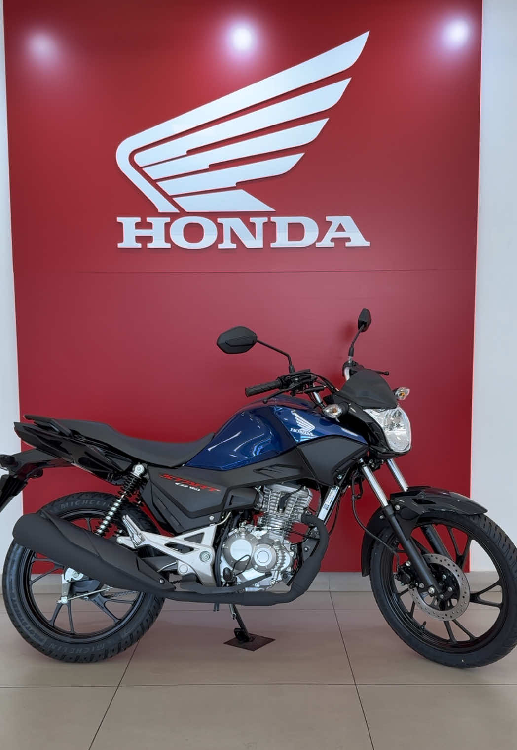 Nova CG 160 Start (2026) 🎥 Lançamento do modelo na cor azul perolizado, Pearl Spencer Blue 💙 Domine a cidade! Leve a vida numa Honda. . . #honda #fy #moto #motorcycle #cg 