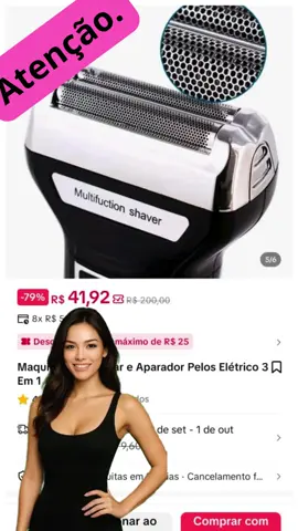 ✨ Chegou a revolução do autocuidado! ✨ Conheça a Máquina Kemei 3 em 1 KM-6776! 🤩 Ela é tudo o que você precisa para manter o visual em dia: máquina de cortar cabelo, barbeador elétrico e aparador de pelos! ✅ Sem irritação na pele ✅ Recarregável e Bivolt ✅ Design ergonômico e portátil Adquira a sua na TikTok Shop e transforme a sua rotina! Clique no link e garanta essa praticidade! 🚀 #kemei #barbeador #aparadordepelos #cortecabelo #3em1 