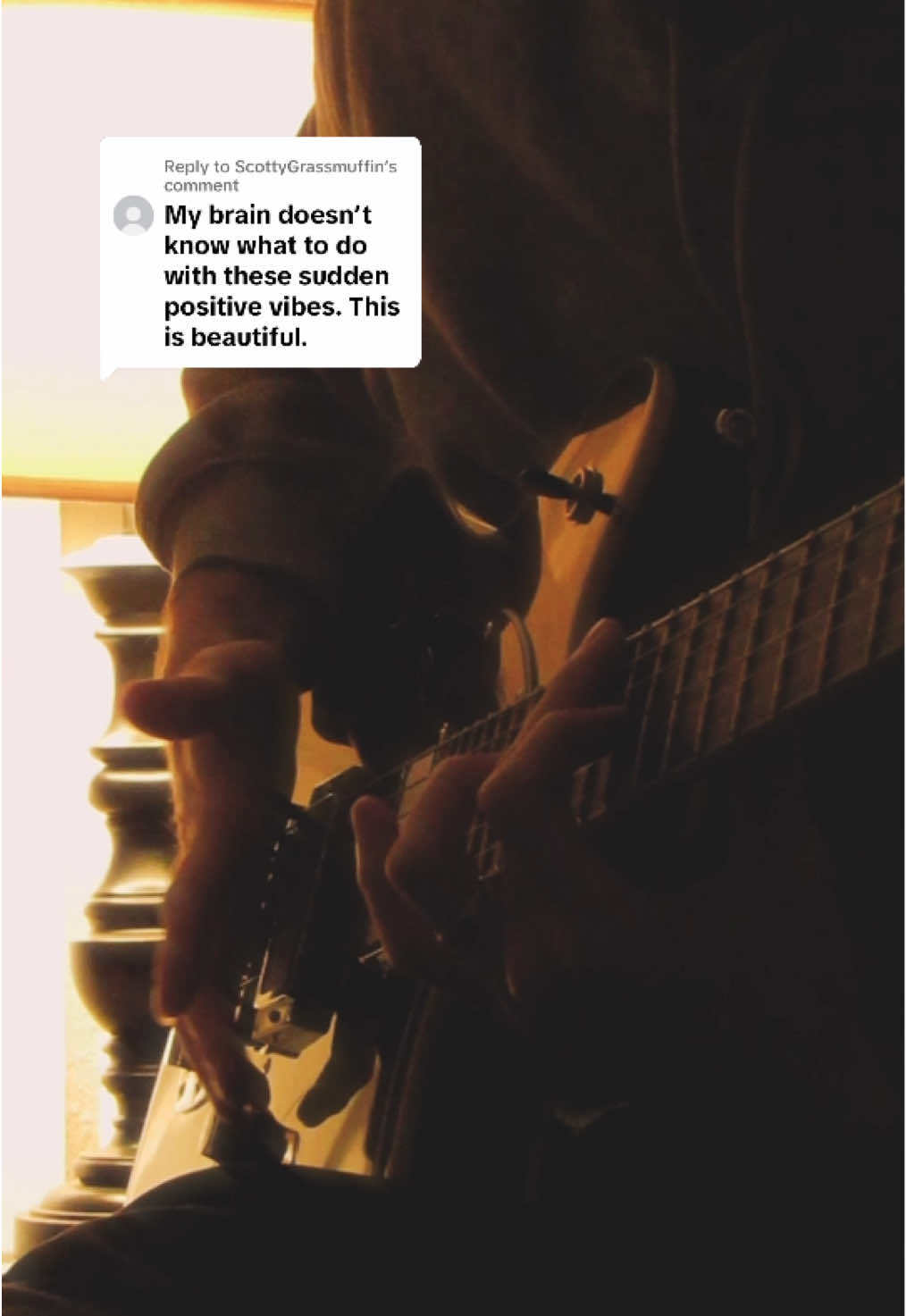 Replying to @ScottyGrassmuffin we can just enjoy the moment 🫂 #ambientguitar #hopecore #relaxmusic #feelsomething #guitarist 