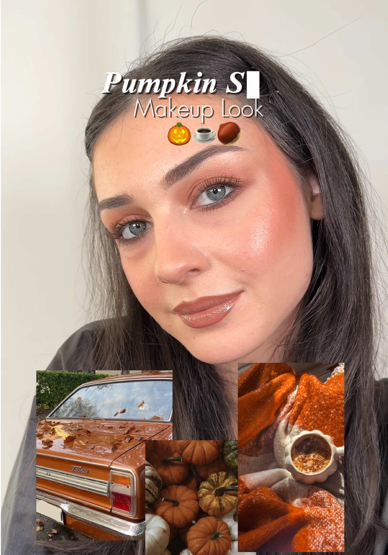 The perfect fall makeup if you ask me 🌰🫚🎃 #fallmakeup #autumnmakeup #pumpkinspice 