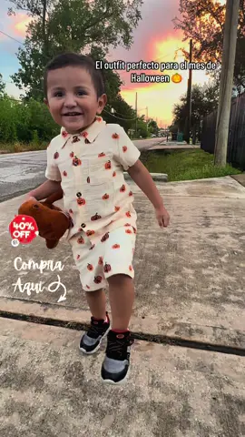 Outfit de calabaza 🎃 para niños #halloween #oufitinspo #tiktikshop 
