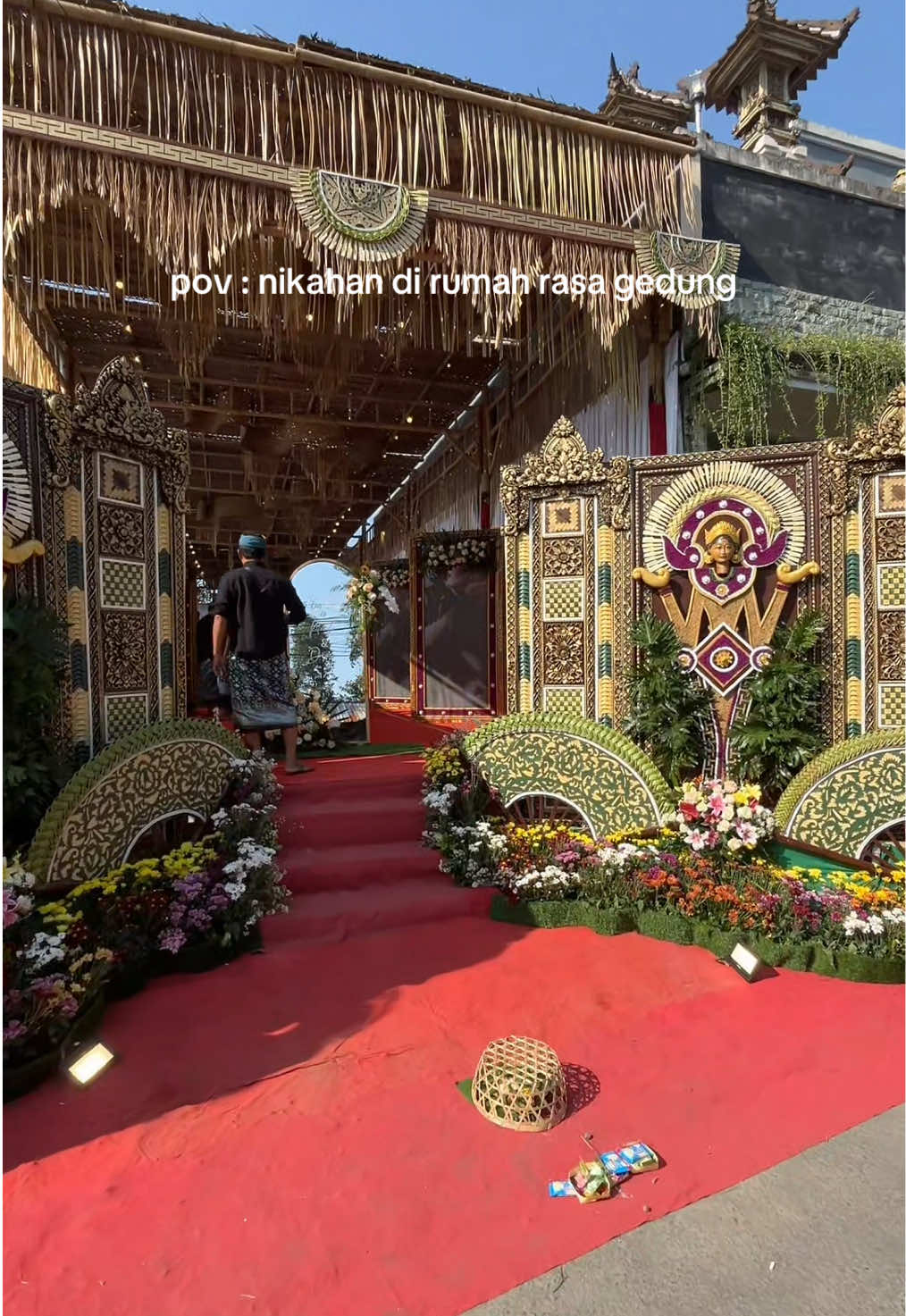 Janji ya dekorasi nikahnya kaya gini wi biar kaya di gedung 🥺 #dekorasibali #baliwedding #wedding #balidekorasi #bali