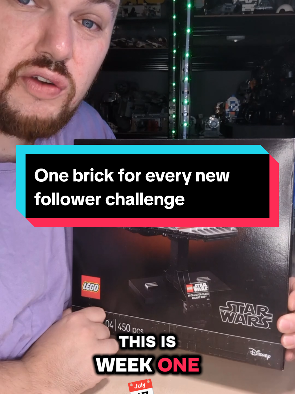 One brick for every new follower challenge #afol #legocollector #legocontent #legocommunity #legostarwars 