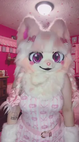 Unfortunately most of the time I look like I rolled out of bed, it’s too comfy! #furryfandom #furry #fursuit #fursuiter #cutefurrygirl 