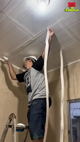 2 in 1! 😱 Styrofoam ceiling that ends HEAT and hides ugly roofs