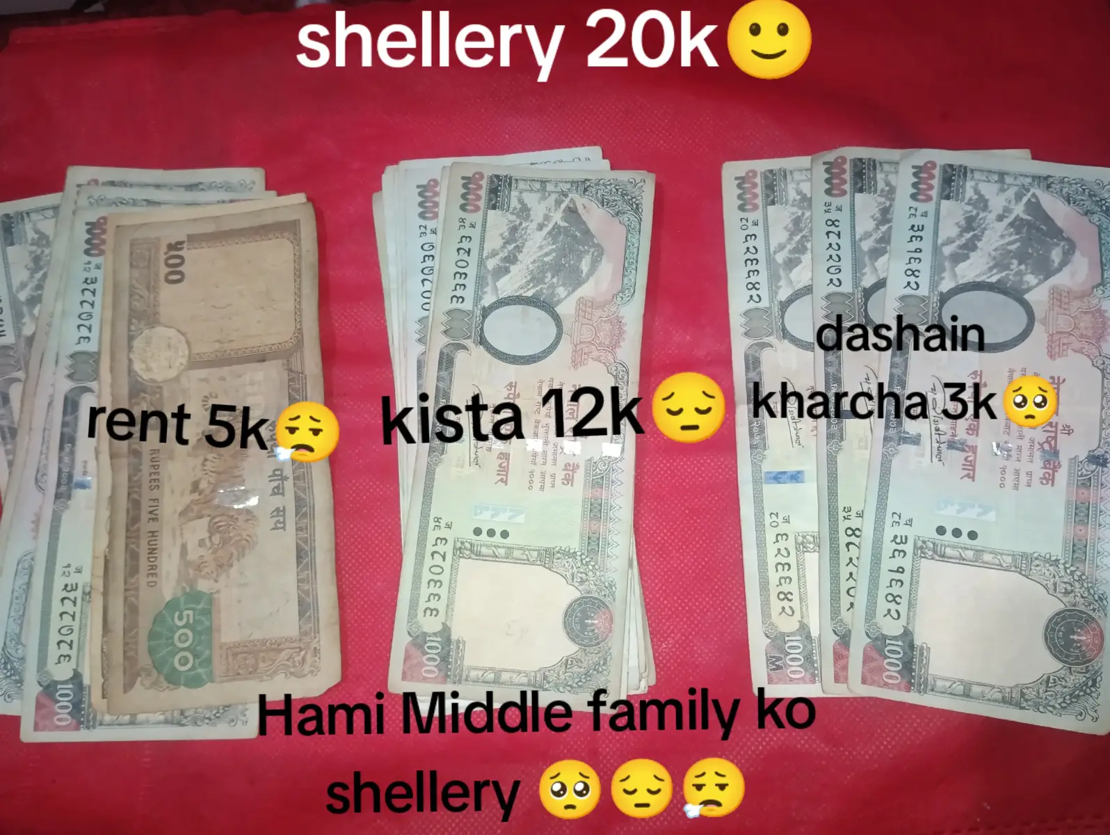 Hami Middle family ko shellery 🥺🥺#tranding #foryou #golive #middlefamily😌🦋 30/32 din ko mehenet 😮‍💨😮‍💨 Lou sabei lai happy dasein j jaso Vaya ni 🙁🙁🙏