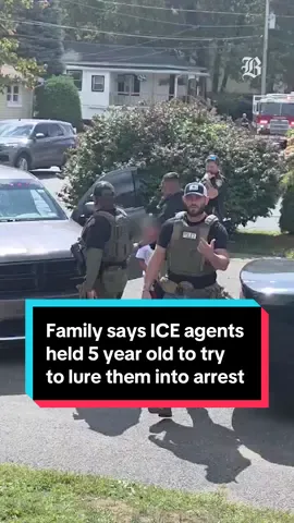 A Leominster family who has lived in the United States for more than 20 years said federal immigration agents held their 5-year-old daughter, who is a US-citizen and autistic, in custody outside their home in an effort to pressure the parents to turn themselves over to agents. In a series of videos of the incident that the family shared with the Globe, several agents with vests marked “POLICE” on them — often worn by officials from Immigration and Customs Enforcement — linger outside the family’s home, next to the girl. Click on the link in our bio to read the full story. Reporting by Giulia McDonnell Nieto del Rio and Samantha J. Gross. Video edited by Randy Vazquez. #massachusetts #ICE #immigration #immigrantparents #immigrationnews