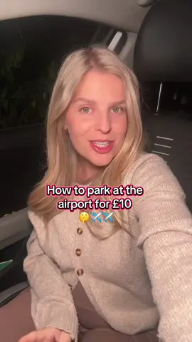 How to park at the airport for £10🤫✈️ #travelhacks #manchesterairport #traveltips #traveltok #travelwithme