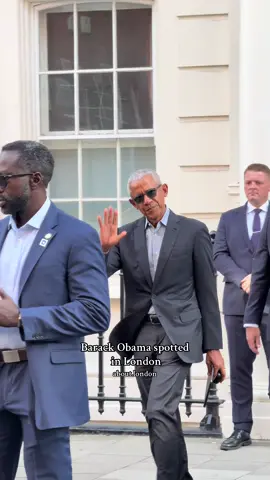 Former U.S. President Barack Obama spotted in London ahead of ‘An Evening with President Obama’ at The O2  #barackobama #obama #formerpresident #london #fyp 