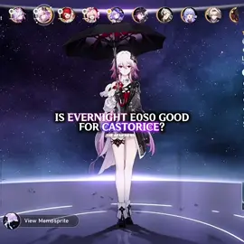a bit late but.. here it’s a comparison #HonkaiStarRail #hsrcreators #evernight #castorice #hsrguide 