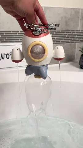 He loves bath time now because of this bath toy🫶🏼🛁🫧#tiktokshop #bathtoys #bathtoysforchildren #baby #toddler 