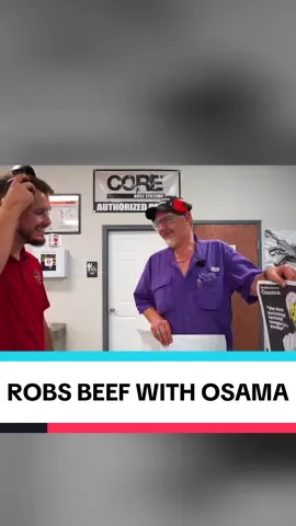 Uncle Rob got too hype when they gave him the last Osama target 😭😭 #softhands #trucker #cdl #truckdriver #usa 