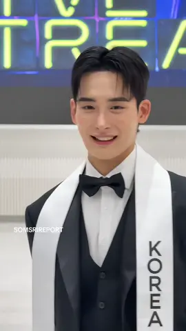 วันนี้ซึงโฮ ออร่าจับมากในรอบ Preliminary ✨💕  #somsrireport #misterinternational2025 