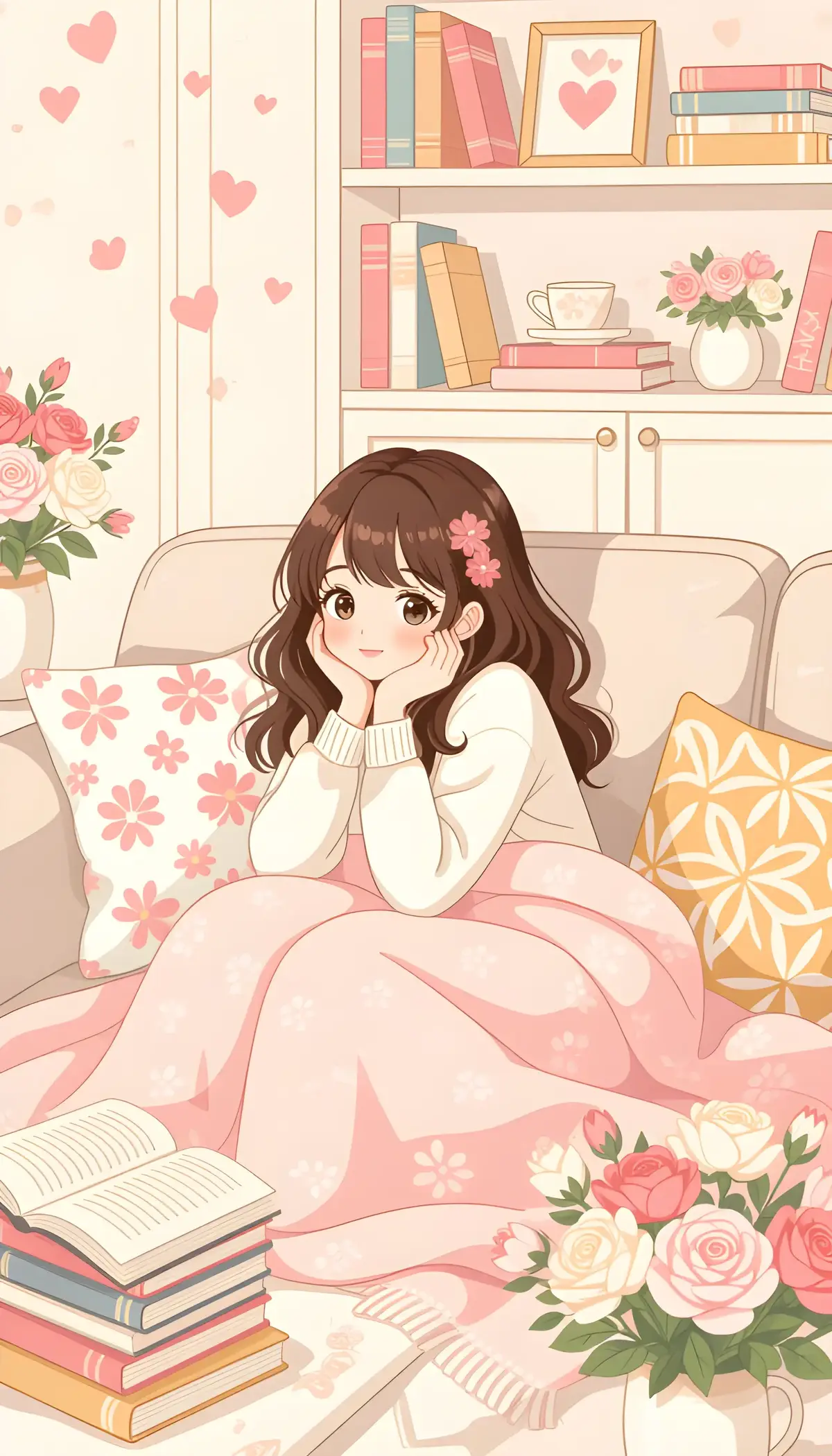 #예쁜배경화면 #귀여운감성이미지 #cutewallpaper #pretty3Danimeaiartwork #prettyillustration