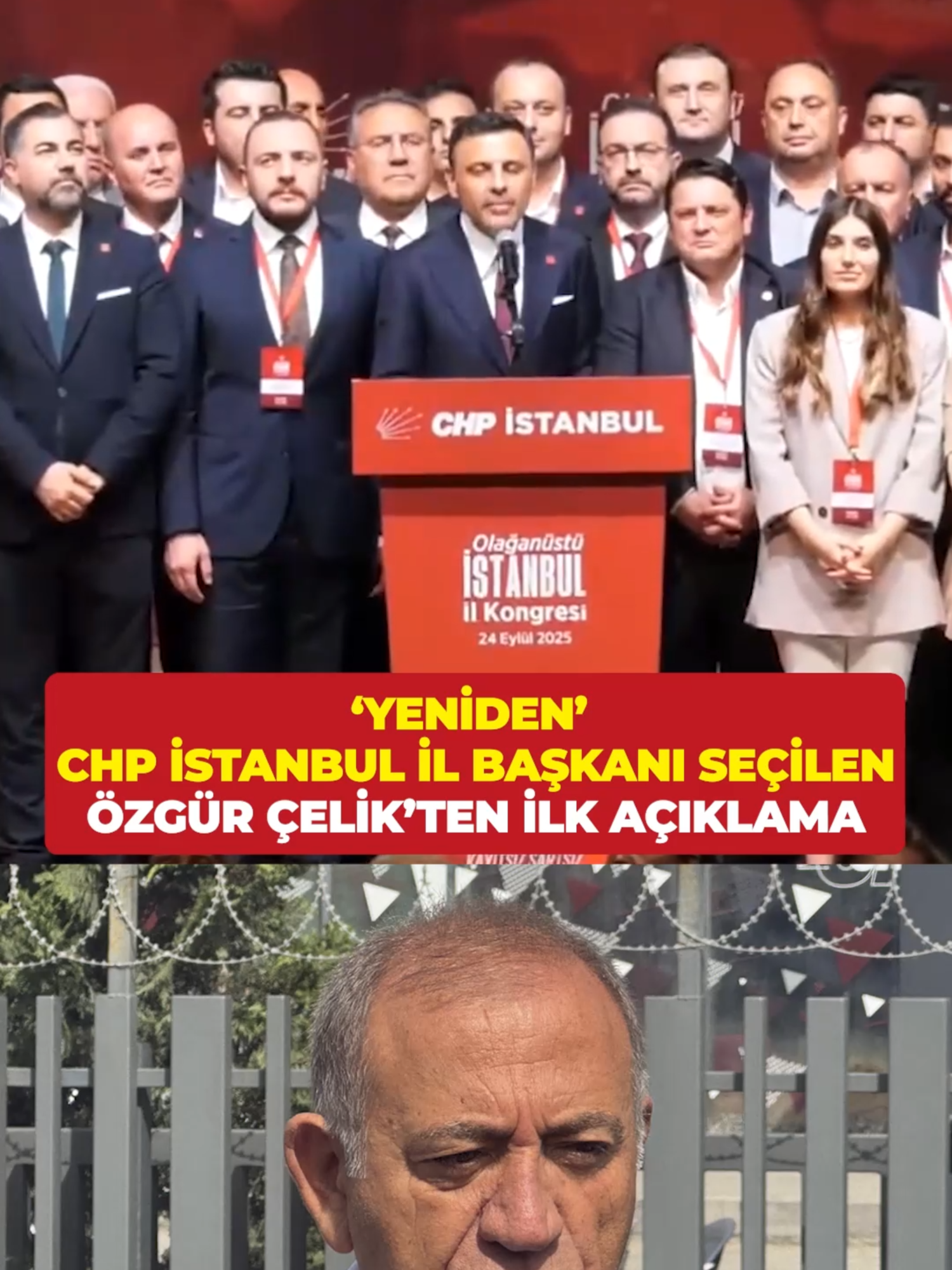 Özgür Çelik yeniden CHP İstanbul İl Başkanı seçildi