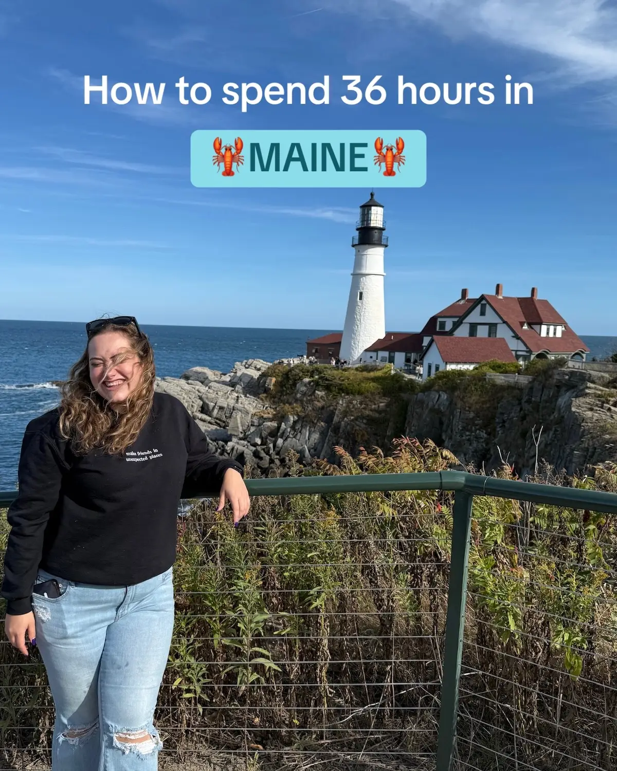 ✈️Morning: flew direct BWI-PDM on @Southwest Airlines (only an hour flight)  ☀️Started with a walk on the beach + lighthouse adventure  🦞 Afternoon: Lobster by the ocean + walking (and droning) around downtown Portland. Admired some gorgeous art from @hay.does.art  🌲 Evening: Dinner by the water  🍩 Next day: Coffee & potato donuts + lots of shopping and more eating 🌅Afternoon flight out to get us home by dinner.  Short, sweet, and packed with pure Maine magic. My full Google maps list to all my favorite places in Maine is on my page! #eatwelltraveloften #portlandmaine #visitmaine #travelrecs #makefriendsinunexpectedplaces 