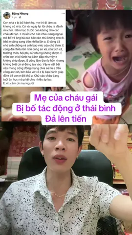 Mẹ của cháu gái bị bố tác động ở vũ thư thái bình đả lên tiếng #bodanhconovuthuthaibinh #vuthuthaibinh #congaibibodanhvuthuthaibinh #xuhuong #tiktoknews 