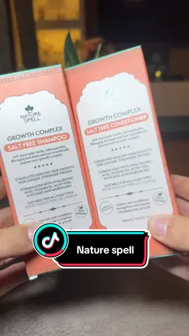 🌿Transform your hair, naturally✨ Say hello to soft, shiny, and healthy locks with the Nature Spell Set! 💧💚 Grab yours today! #HairCareRoutine #ShinyHairGoals #TikTokMadeMeBuyIt #NatureInspired #HealthyHair 
