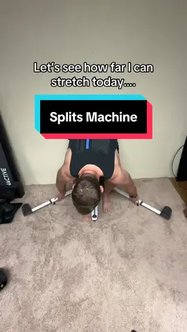 Who loves a good stretch? Maybe one day I can do the splits  #splitsmachine #flexible #FitTok #fitnessjourney #tiktokshopcreatorpicks 