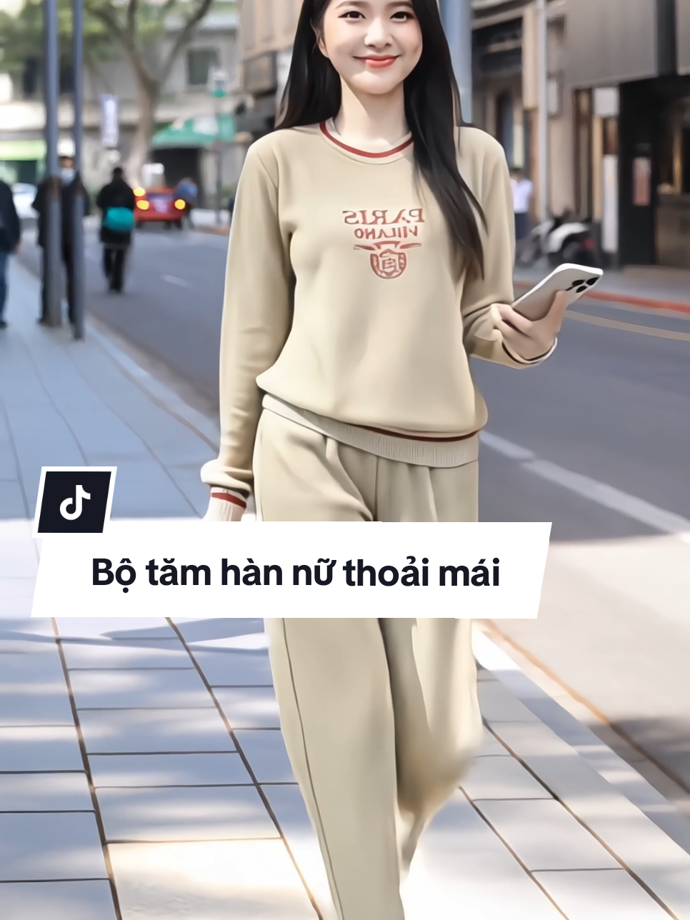 Set đồ bộ nữ chất tăm hàn, tay dài quần suông thoải mái #setdobonu #domacnhanu #setdobo #setbonu #xuhuong 