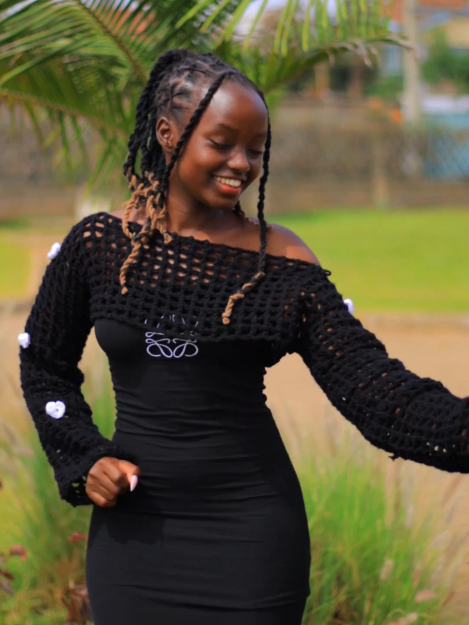 THANKS FOR 100K FAHM🥹❤️NAWAPENDA SANA🤗❤️ Nails by @Zawadii  #God #el❣️jay #shotbydirectormike1 #nairobihouse #babygirlbromissesnimo 