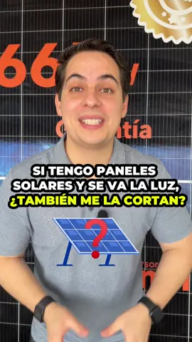 SI TENGO PANELES SOLARES Y SE VA LA LUZ, ¿TAMBIÉN ME LA CORTAN? #panelesolares #instalacion #paneles #solares #energia #energy #energiasustentable #EcoFriendly #cfe #luz