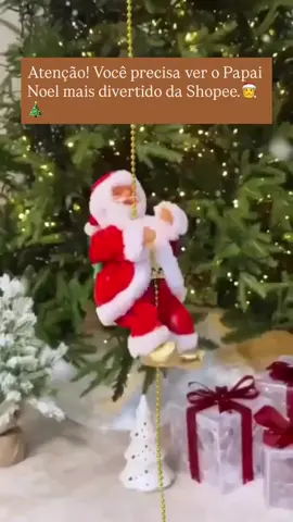 O Papai Noel escalador que está fazendo o maior sucesso chegou na minha casa! 🎅🎄 Ele sobe e desce, dando um toque super divertido e mágico para qualquer cantinho. Perfeito para pendurar na árvore, na lareira ou na janela. Sucesso garantido com a família e as crianças! #papainoel, #decoracaodenatal, #papainoelescalador, #enfeitedenatal, #natal, , .