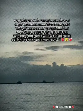 Alhamdulillah amr amon akta vai ache je ki na sob somoy amr pase chaya hoye thake...!!🫀🥹❤️‍🩹#love_you_vaiya🥹🖤 #foryou #1m_100k #forfypシ#support_viral_tiktok 
