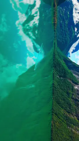 Who would you bring with you on a boat trip in these surroundings? 🥹 #drone #dronevideo #norway 